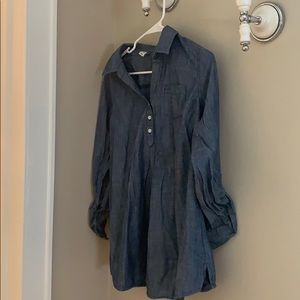 Chambray Maternity tunic